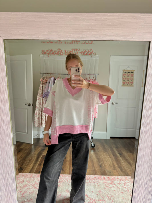 Amelia Patchwork Top