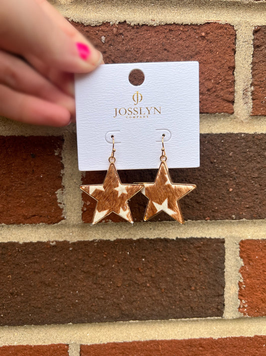 Star Print Earrings