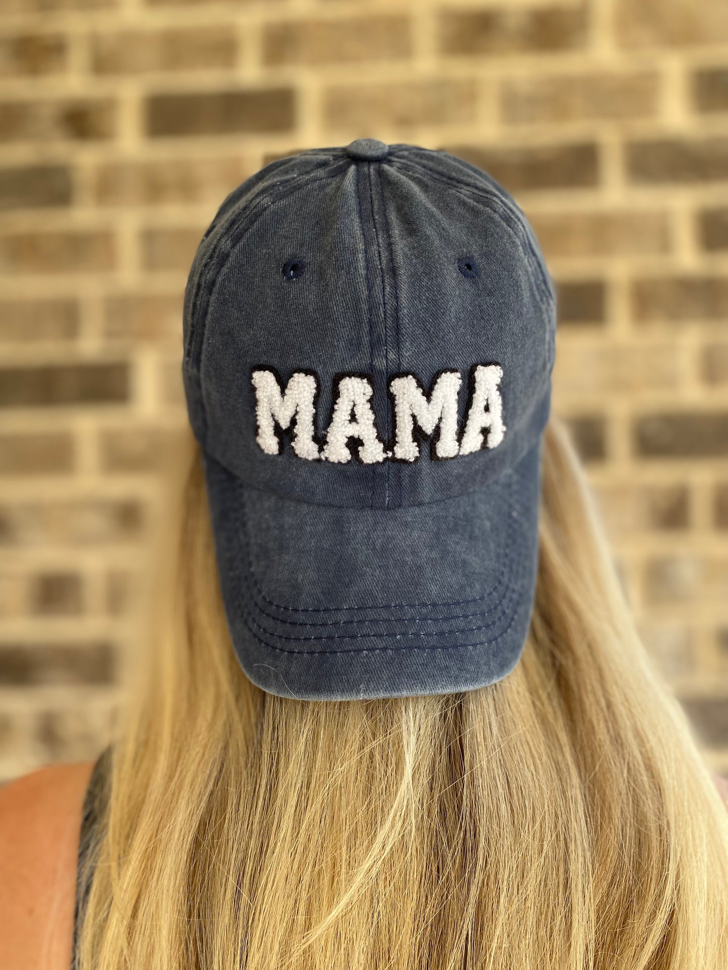 Washed Denim Mama Hat