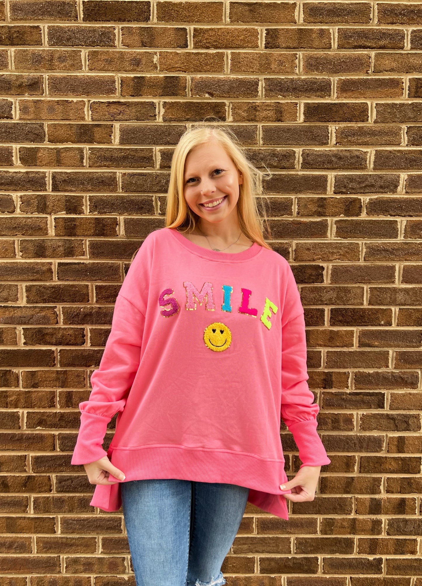 Smile Patch Sweatshirt