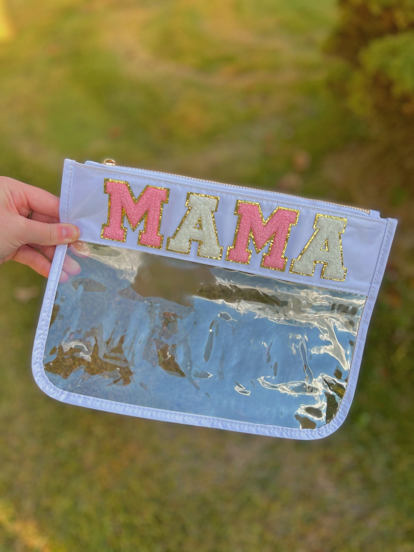 Varsity Letter Clear Pouch