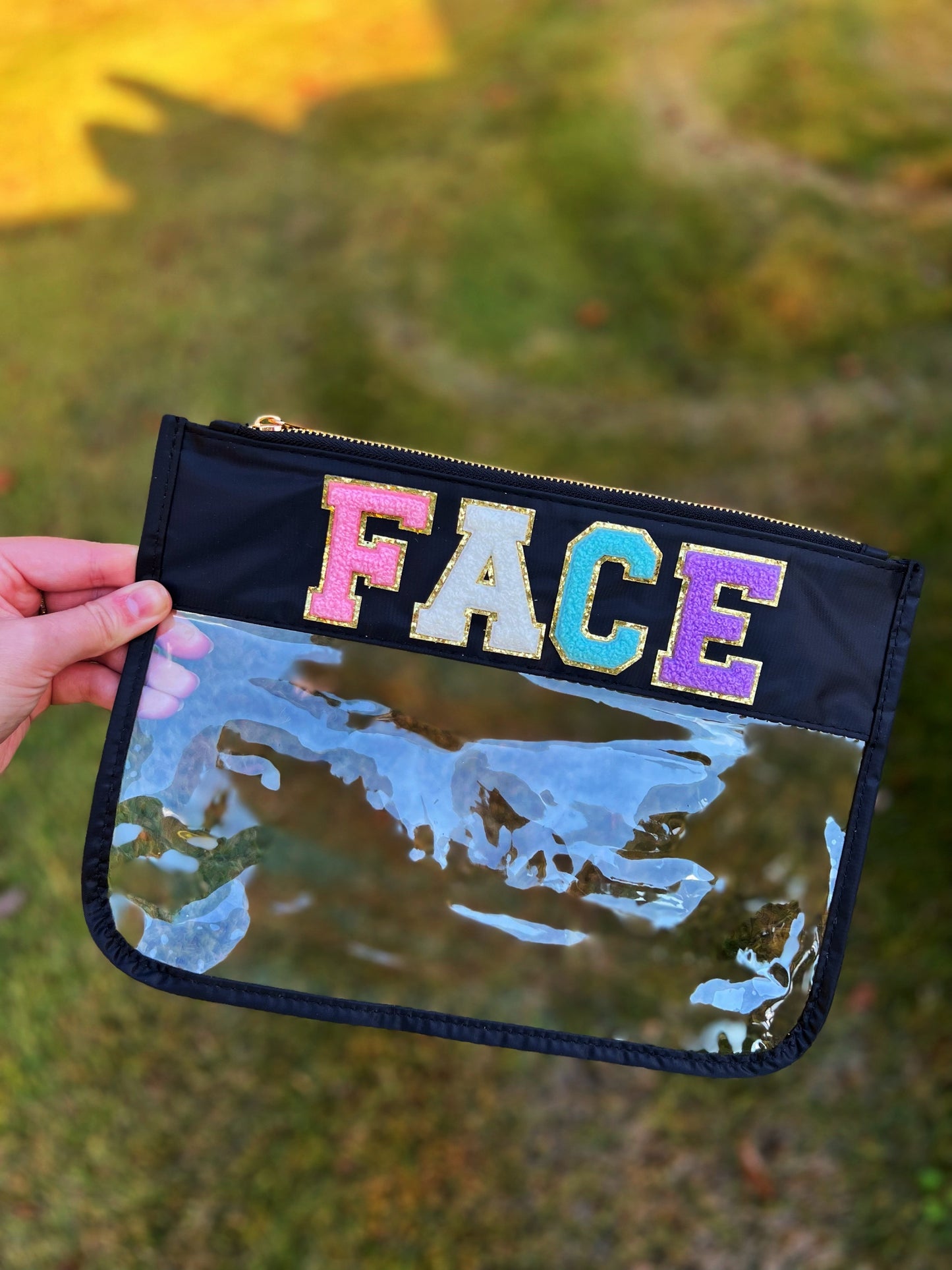 Varsity Letter Clear Pouch